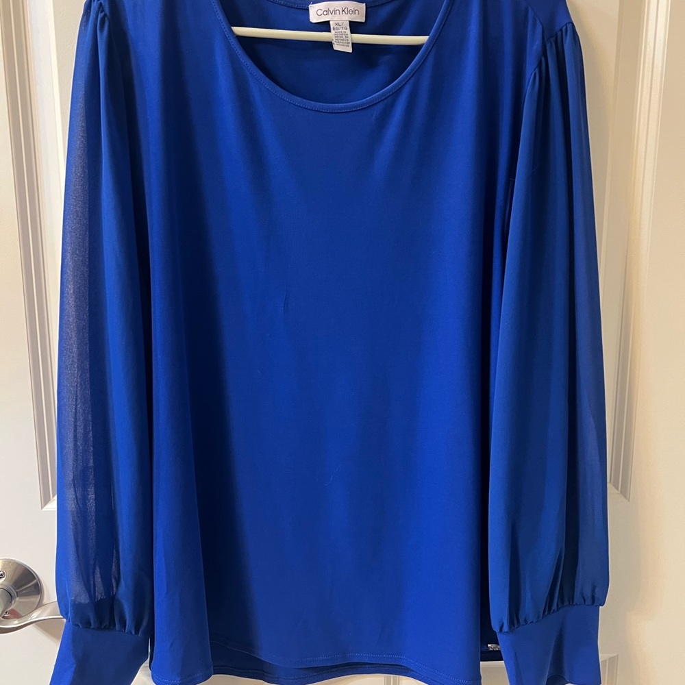 Calvin Klein Royal Blue Women's Blouse